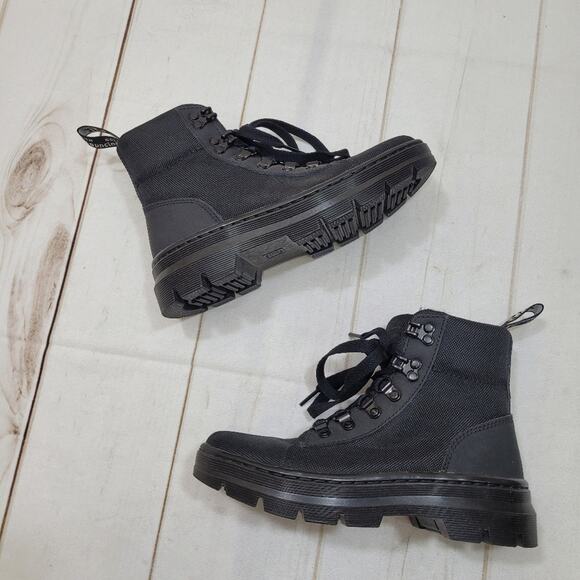 Dr Martens combs black nylon combat boots military - Picture 3 of 8